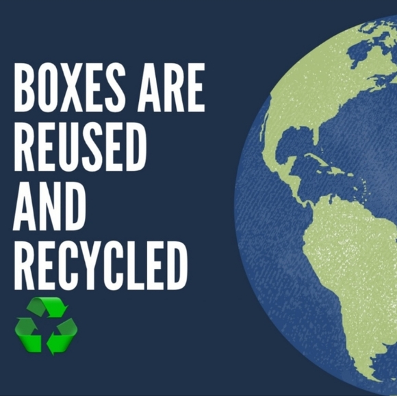 Earth Blue and Green Recycled Box Poster - Picture 1 of 3